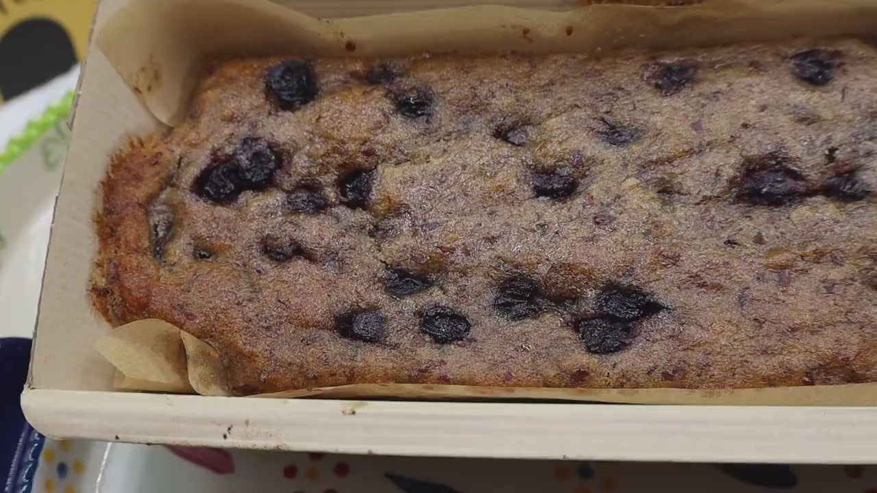 Gluten Free Blueberry Banana Bread, Grain Free, Dairy Free, Vegan, Autoimmune Protocol, AIP Wellness Gifts, Summer Breakfast, Clean Eating