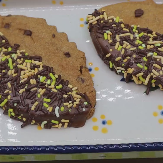 Football Gluten Free Chocolate Chip Cookie, Dairy Free, Vegan, Party Favor, gameday snacks, NFL, natural sprinkles, school safe, Superbowl