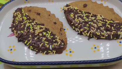 Football Gluten Free Chocolate Chip Cookie, Dairy Free, Vegan, Party Favor, gameday snacks, NFL, natural sprinkles, school safe, Superbowl