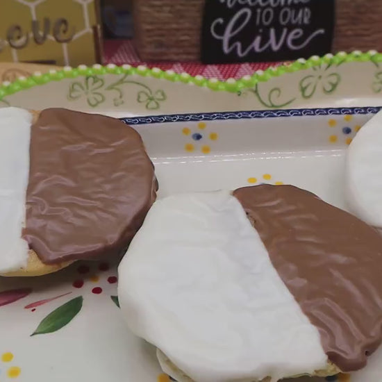 Gluten Free Black White Cookies, Dairy Free, Vegan, Nut Free, Birthday Gift, NY Style snacks, July 4th Celebration, School Safe, Graduation
