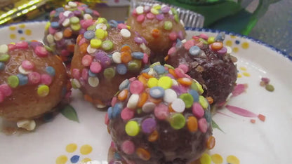 Munchkins, Gluten Free, Dairy Free, Egg Free, Glazed, Sprinkles, Nut Free, Oat Free, School Safe, Birthday Party, No Refine Sugar, Camp, BBQ