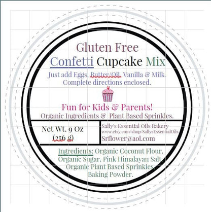 Cake Mix, Gluten Free, Egg Free, Dairy Free, Grain Free, Vegan, Birthday, Love, Plant Based Sprinkles, Paleo Option, Birthday, Wedding, Baby