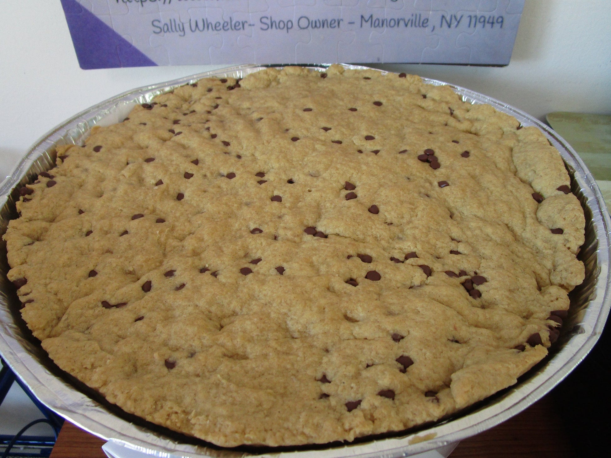 Jumbo Cookie Cake, Chocolate Chip, Sugar, Gluten Free, Dairy Free, Egg Free, Nut Free, Birthday, Graduation, Easter, Reunion, Oat Free, Gift