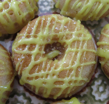 Gluten Free, Mini Donuts, Lemon Iced, Egg Free, Dairy Free, Vegan, Mother's Day Gift, Spring, Yeast free, Soy Free, Low Fat, Baked, Nut Free