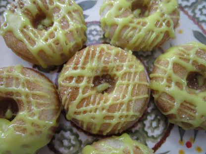 Gluten Free, Mini Donuts, Lemon Iced, Egg Free, Dairy Free, Vegan, Mother's Day Gift, Spring, Yeast free, Soy Free, Low Fat, Baked, Nut Free