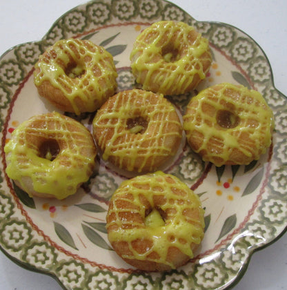 Gluten Free, Mini Donuts, Lemon Iced, Egg Free, Dairy Free, Vegan, Mother's Day Gift, Spring, Yeast free, Soy Free, Low Fat, Baked, Nut Free