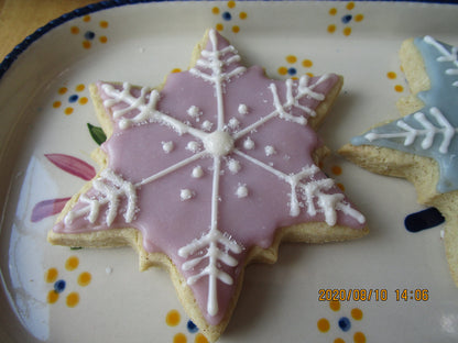 Snowflake Sugar Cookie, Gluten Free, Vegan, Egg Free, Dairy Free, Nut Free, Soy Free, Birthday, Christmas, Winter Holidays, Custom Orders