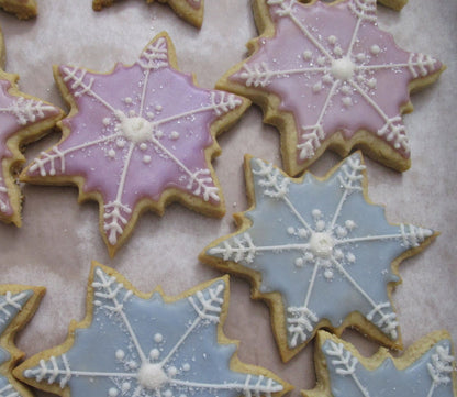 Snowflake Sugar Cookie, Gluten Free, Vegan, Egg Free, Dairy Free, Nut Free, Soy Free, Birthday, Christmas, Winter Holidays, Custom Orders