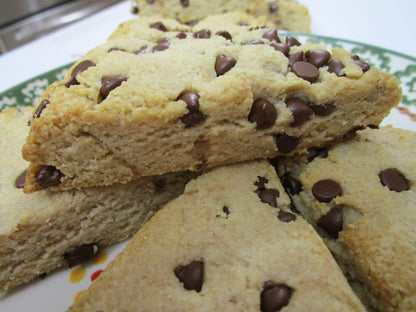 Keto Scone, Chocolate Chip, Gluten Free, Dairy Free, Vegan, Grain Free, Sugar Free, Wellness Gift, Ketogenic Diet, Clean Eating Snack