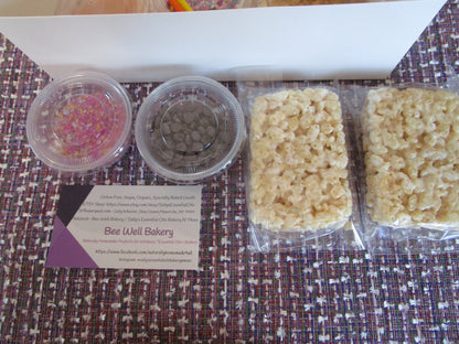 Rice Crispy Treat Kit, Gluten Free, Dairy Free, Egg Free, Vegan, Natural Sprinkles, Birthday, Nut Free, Camp, Back to School, Party Favor