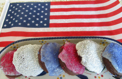 Gluten Free Donut, Dairy Free, Egg Free, July 4th, Red White & Blue, Nut Free, BBQ, Picnic, Camp, Low Fat, Organic, Birthday, Natural Colors