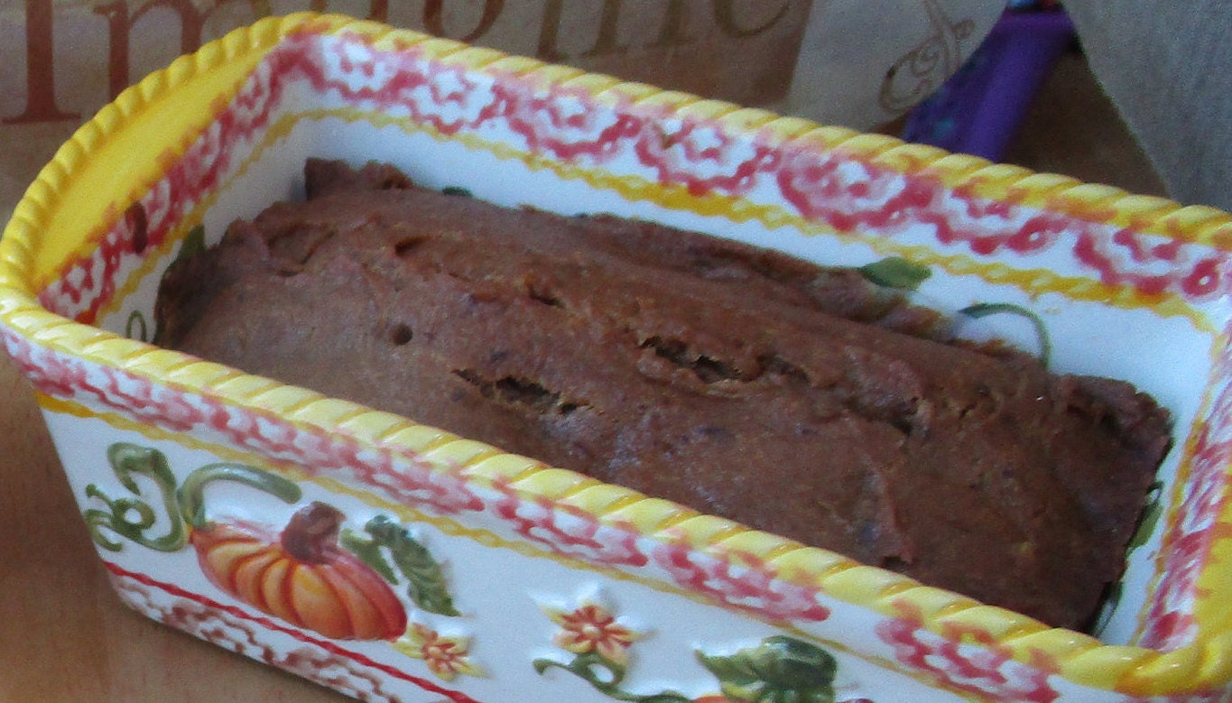 Pumpkin Bread, Gluten Free, Egg Free, Dairy Free, Vegan, No Refined Sugar, Nut Free, Quick Bread, Fall Brunch, Harvest Dessert, Thanksgiving