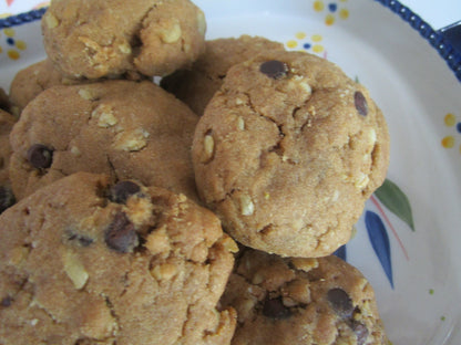 Chocolate Chip Cookies, Gluten Free, High Protein, Egg Free, Dairy Free, No Refined Sugar, Anabolic, Low Calorie, Low Fat, Breakfast, Oats