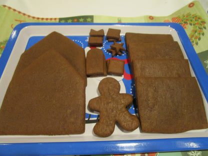 Gingerbread House Kit, Gluten Free, Dairy Free, Egg Free, Vegan, Soy Free, Nut Free, Decorating, Gift, Christmas, School Safe, Natural Color