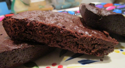 Brownie, Grain Free, Gluten Free, Low Glycemic, Vegan, Dairy Free, Egg Free, Peanut Free, Coconut Free, Agave, Sun Butter, Dark Chocolate