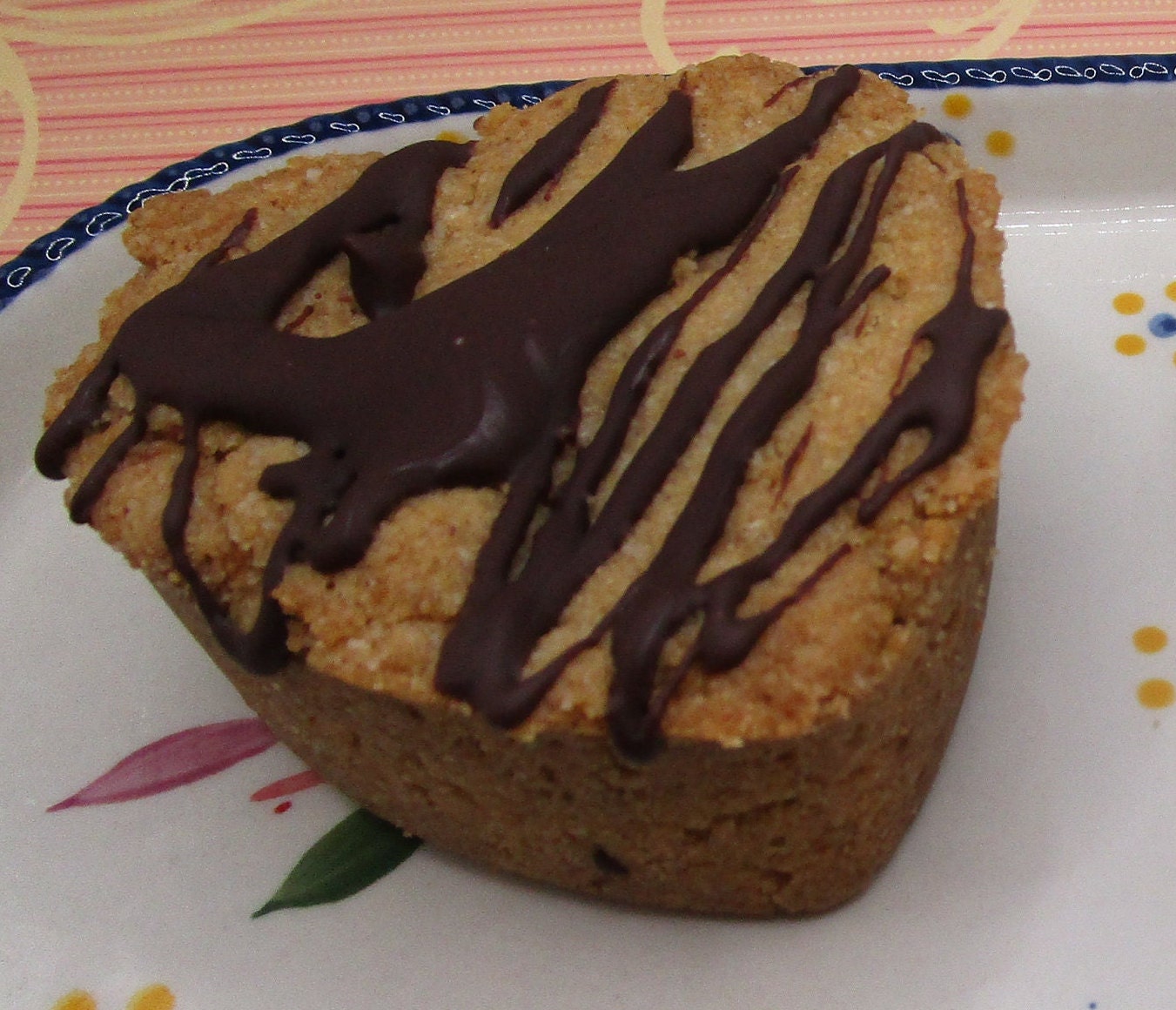 Keto, Peanut Butter Cookie Cup, Chocolate Drizzled, Anniversary, Heart, Gluten Free, VEGAN, Egg Free, Dairy Free, Sugar Free, Valentines Day