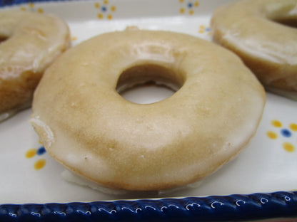 Vanilla Glazed Donuts, Gluten Free, Egg Free, Dairy Free, Chocolate, Vegan, Nut Free, School Safe, Brunch, Birthday Party, Custom Flavors