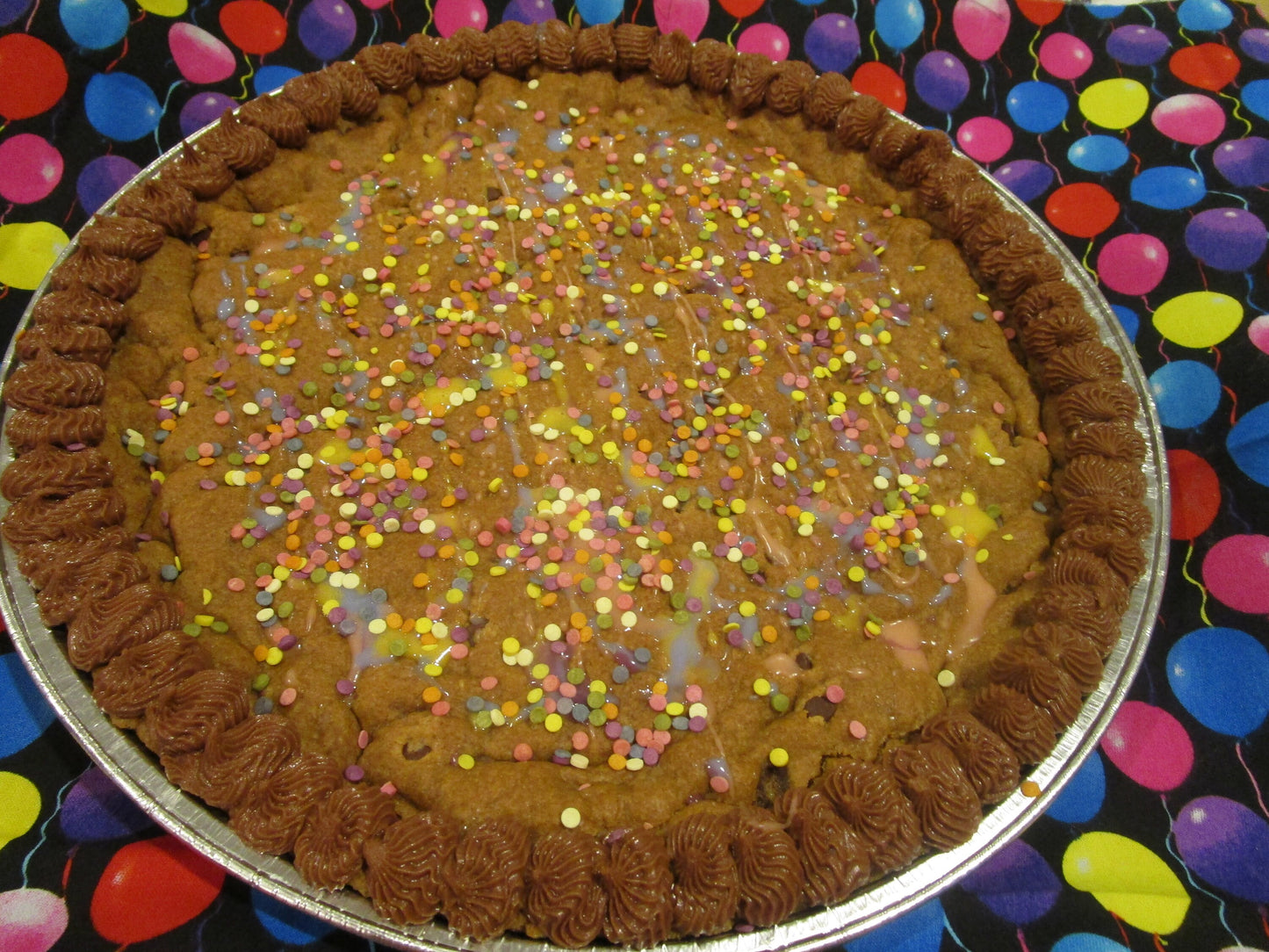 Jumbo Cookie Cake, Chocolate Chip, Sugar, Gluten Free, Dairy Free, Egg Free, Nut Free, Birthday, Graduation, Easter, Reunion, Oat Free, Gift