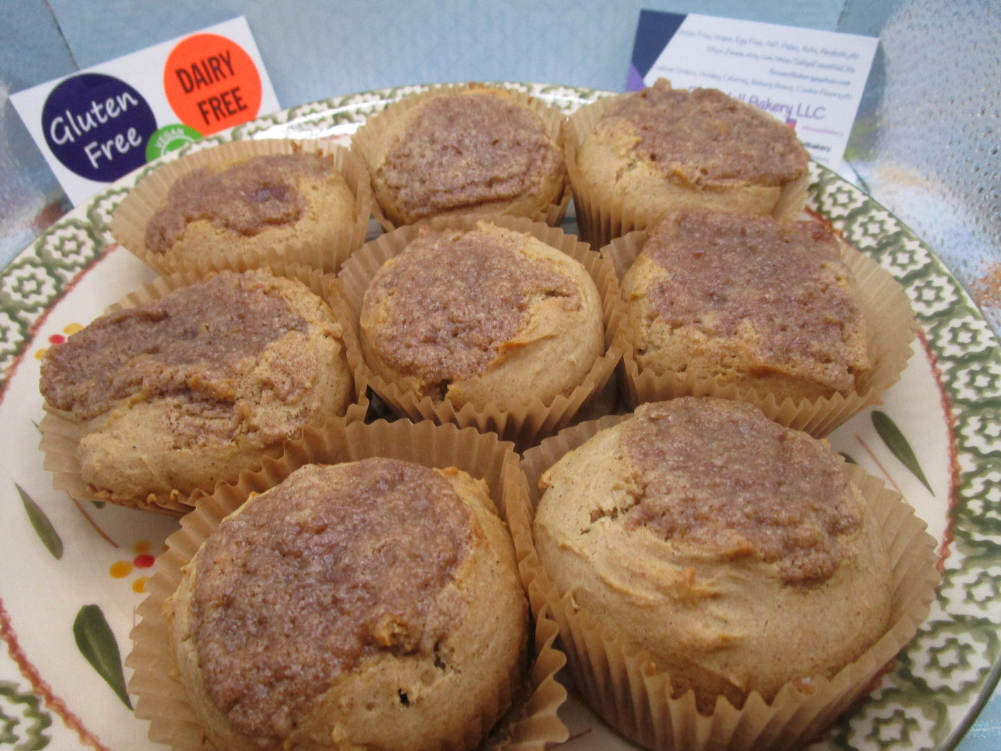 Cinnamon Streusel, Gluten Free, Old-Fashioned Muffin, Vegan, Egg Free, Dairy Free, Thanksgiving Brunch, Holiday Breakfast, Nut Free, Dessert