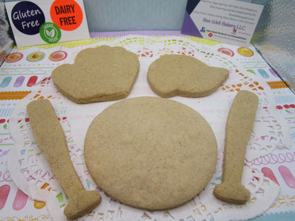 Cookie Kit, Baseball, Gluten Free, Dairy Free, Egg Free, MLB, Bat, Mitt, Glove, Nut Free, Sports, Little League, Softball, Birthday Party