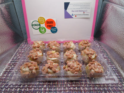 Salted Caramel Mini Donut Ring, Gluten Free, Egg Free, Vegan, Dairy Free, School Safe, Nut Free, Sweet & Salty Snack, Birthday, Father's Day