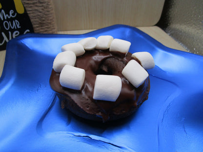 Smores Chocolate Donut, Gluten Free, Dairy Free, Egg Free, Glazed, Vegan, Nut Free, School Safe, Birthday Party, Marshmallow, Camp Fire Fun