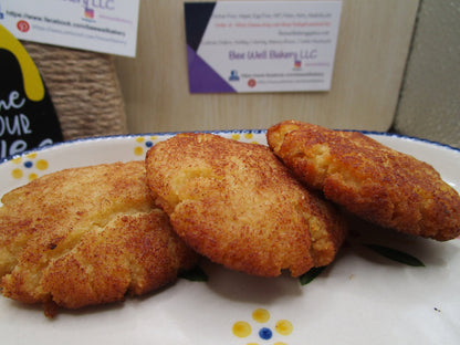 KETO Cookies, Snickerdoodle, Gluten Free, Egg Free, Dairy Free, Vegan, Low Calorie, Sugar Free, Birthday Gift, Diet, Weight Loss, Low Carb,