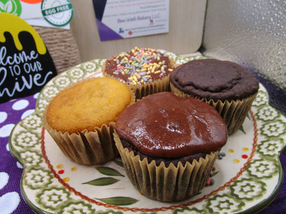 Sugar Free Cupcakes, Gluten Free, Chocolate, Vanilla, Dairy Free, Egg Free, Birthday, Dessert, Brunch, Erythritol Free, Low Fat, Grandparent