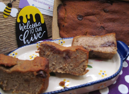 Keto, Banana Bread, Mocha Chocolate Chip, Gluten Free, Dairy Free, Egg Free, Grain Free, No Erythritol, Low Calorie, Sugar Free, Weight loss