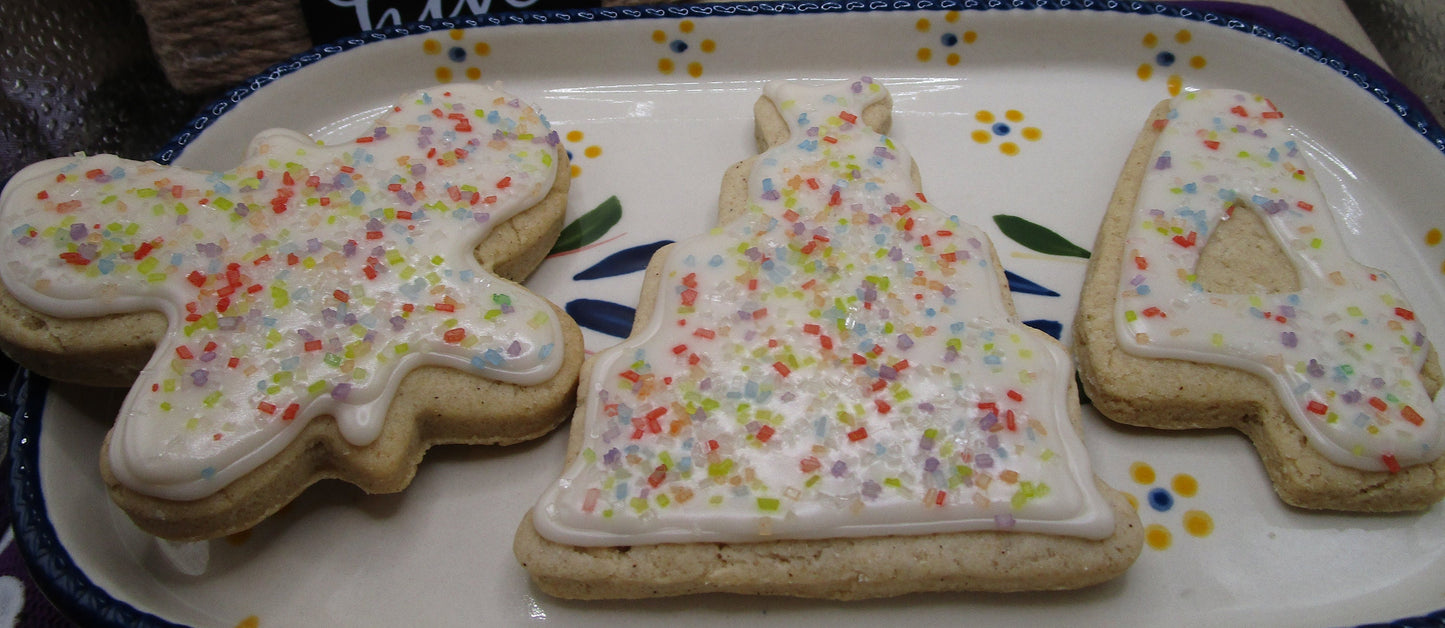 Gluten Free Sugar Cookies, Marshmallow Peep Iced, Dairy Free, Egg Free, Nut Free, Vegan, Sampler, Easter Dessert, Coconut Free, Gift, Spring