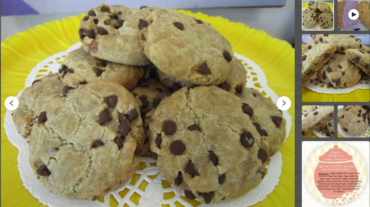 Chocolate Chip Cookie, Gluten Free, Egg Free, Dairy Free, Oat Free, Vegan, Nut Free, Birthday, Easter Gift, School Safe, No refined sugar