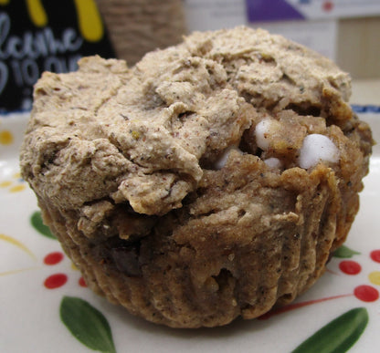 Muffin, High Protein, Gluten Free, Dairy Free, Egg Free, Buckwheat, Grain Free, Collagen, Anabolic, low calorie, low fat, Blueberry, Vegan