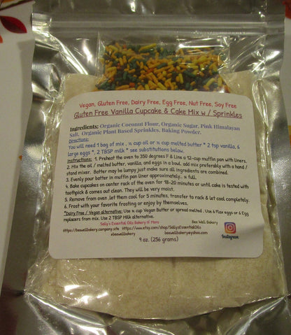 Cupcake Mix, Gluten Free, Dairy Free, Egg Free, Nut Free, Paleo, KETO, Birthday, Grain Free, Sugar Free, Fall, Thanksgiving, Holiday Gifts