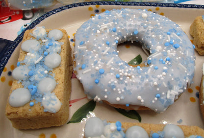 Donuts, Gluten Free, Dairy Free, Egg Free, Boy, Girl, Baby Shower, Vanilla, Chocolate, Vegan, Organic, Baby Reveal, Custom Order, Cookie Bar