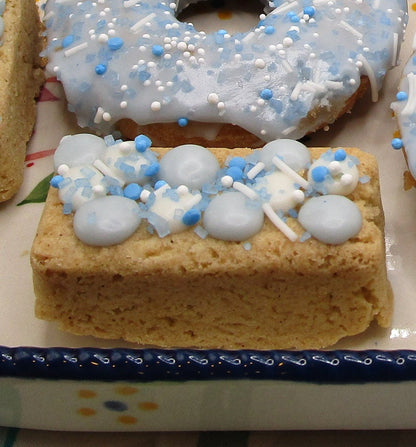 Donuts, Gluten Free, Dairy Free, Egg Free, Boy, Girl, Baby Shower, Vanilla, Chocolate, Vegan, Organic, Baby Reveal, Custom Order, Cookie Bar