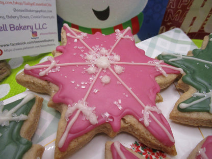 Snowflake Sugar Cookie, Gluten Free, Vegan, Egg Free, Dairy Free, Nut Free, Soy Free, Birthday, Christmas, Winter Holidays, Custom Orders