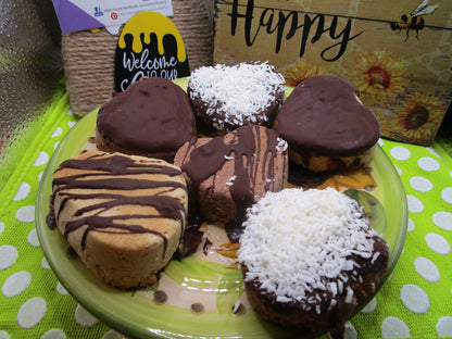 Keto, Cookie Cup, Heart, Gluten Free, Dairy Free, Egg Free, Nut Free, Vegan, Collagen, Low Carb, Erythritol Free, Sugar Free, Plant Based