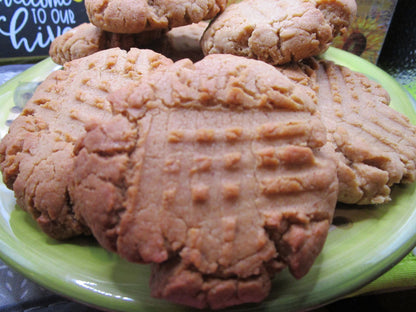 Peanut Butter Cookies, Gluten Free, Dairy Free, Egg Free, No refined Sugar, Organic, Birthday Gift, Easter, Low Fat, Diet friendly, Low Cal