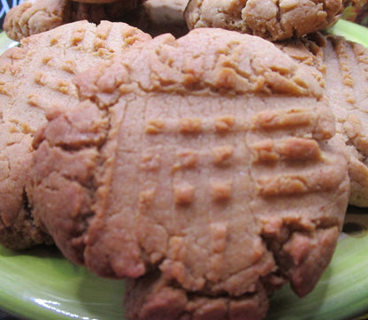 Peanut Butter Cookies, Gluten Free, Dairy Free, Egg Free, No refined Sugar, Organic, Birthday Gift, Easter, Low Fat, Diet friendly, Low Cal