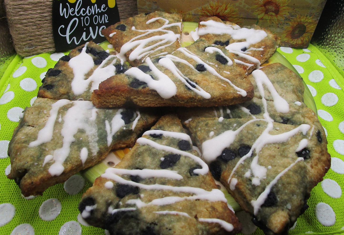 Keto, Wild Blueberry Scone, Gluten Free, Egg Free, Dairy Free, Vegan, Low Carb, Sugar Free, Erythritol Free, Easter Brunch, Birthday Dessert