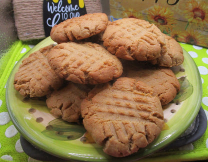 Peanut Butter Cookies, Gluten Free, Dairy Free, Egg Free, No refined Sugar, Organic, Birthday Gift, Easter, Low Fat, Diet friendly, Low Cal