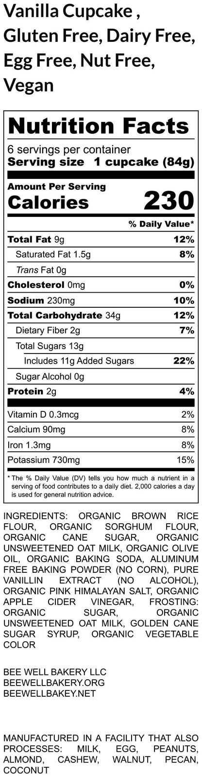 Gluten Free Cupcakes, Vanilla, Chocolate, Dairy Free, Egg Free, Vegan, Nut Free, Girls, Pink, School Safe, Baby, Wedding, Coconut Free,