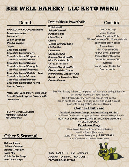 KETO Brownie, Gluten Free, Dairy Free, Egg Free, Erythritol Free, Sugar Free, Low Carb, Walnut, Pecan, Thanksgiving, Holiday Gift, Chocolate