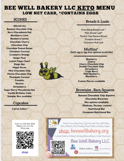 Cupcake Mix, Gluten Free, Dairy Free, Egg Free, Nut Free, Paleo, KETO, Birthday, Grain Free, Sugar Free, Fall, Thanksgiving, Holiday Gifts