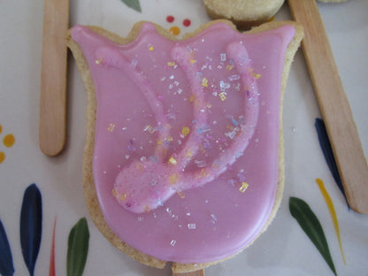 Gluten Free Sugar Cookies, Dairy Free, Egg Free, Vegan, Nut Free, Daisy, Tulip, Mother's Day Gift, Birthday, Plant-Based Colors, Party Favor